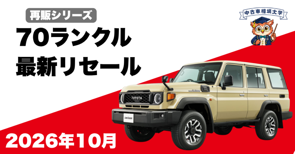 2026年10月ランドクルーザー70のリセール