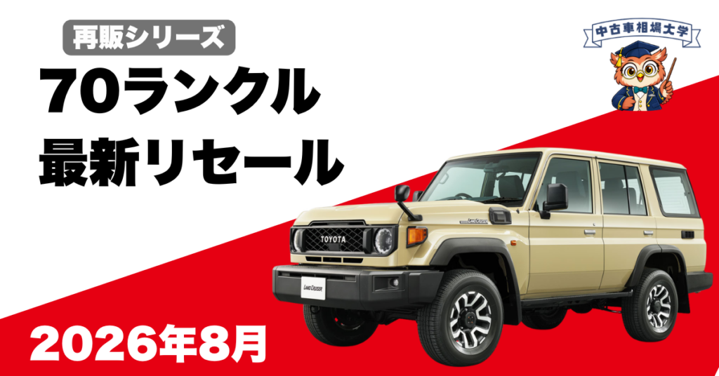 2026年8月ランドクルーザー70のリセール